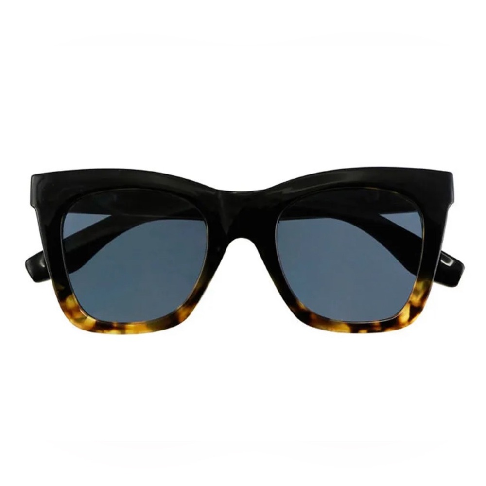 Large black and tortoise sunglasses